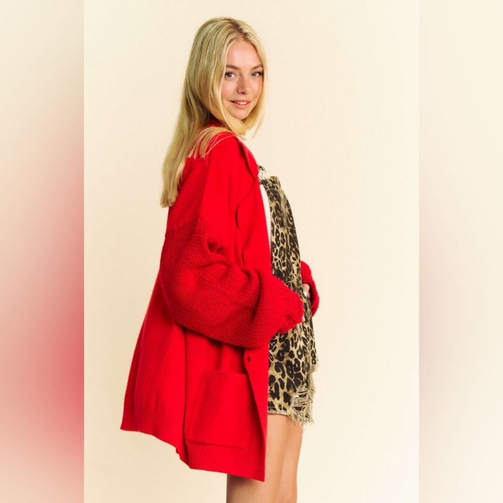 Scarlet Dream Buttoned Cardigan - Picture 5 of 6